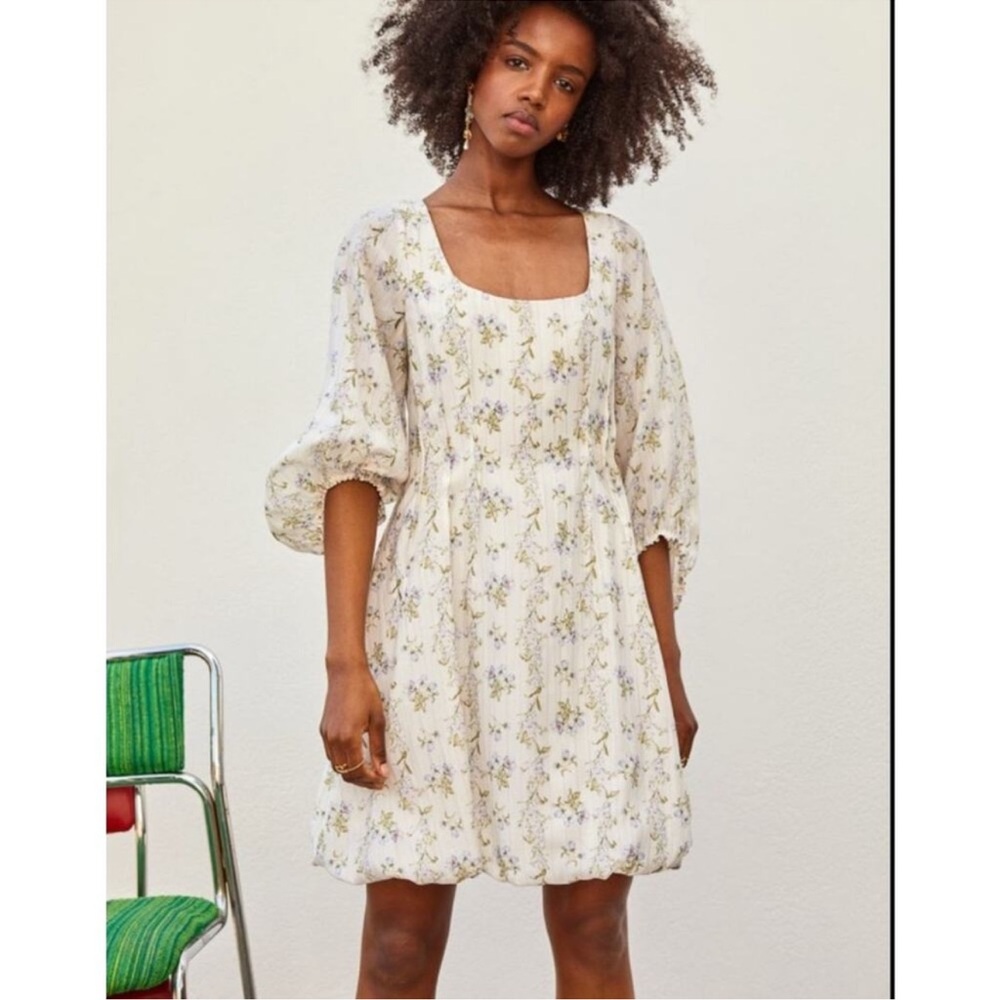Brock Collection x H&M | Lyocell Blend Dress in White Floral NWT